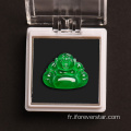 Prix ​​en gros fin bijoux vert jade stone Bouddha